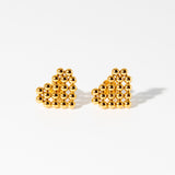ハートボールピアス